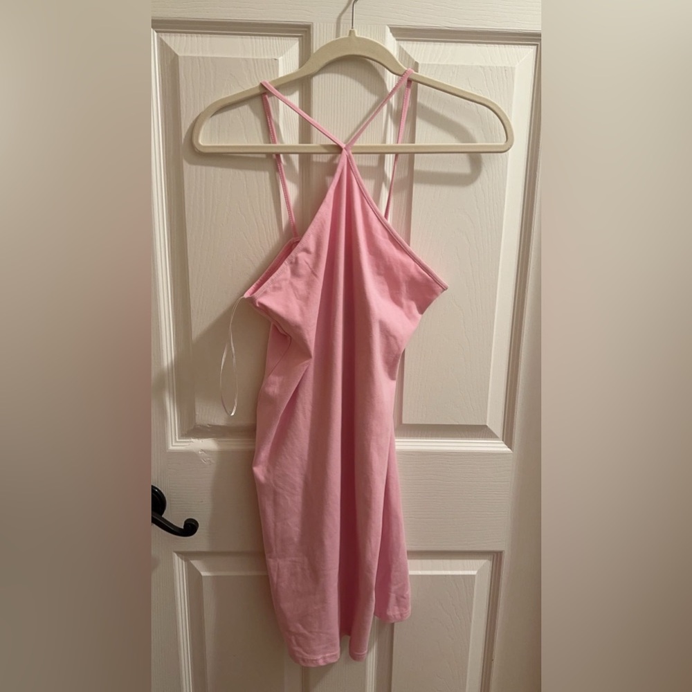 pink h&m dress